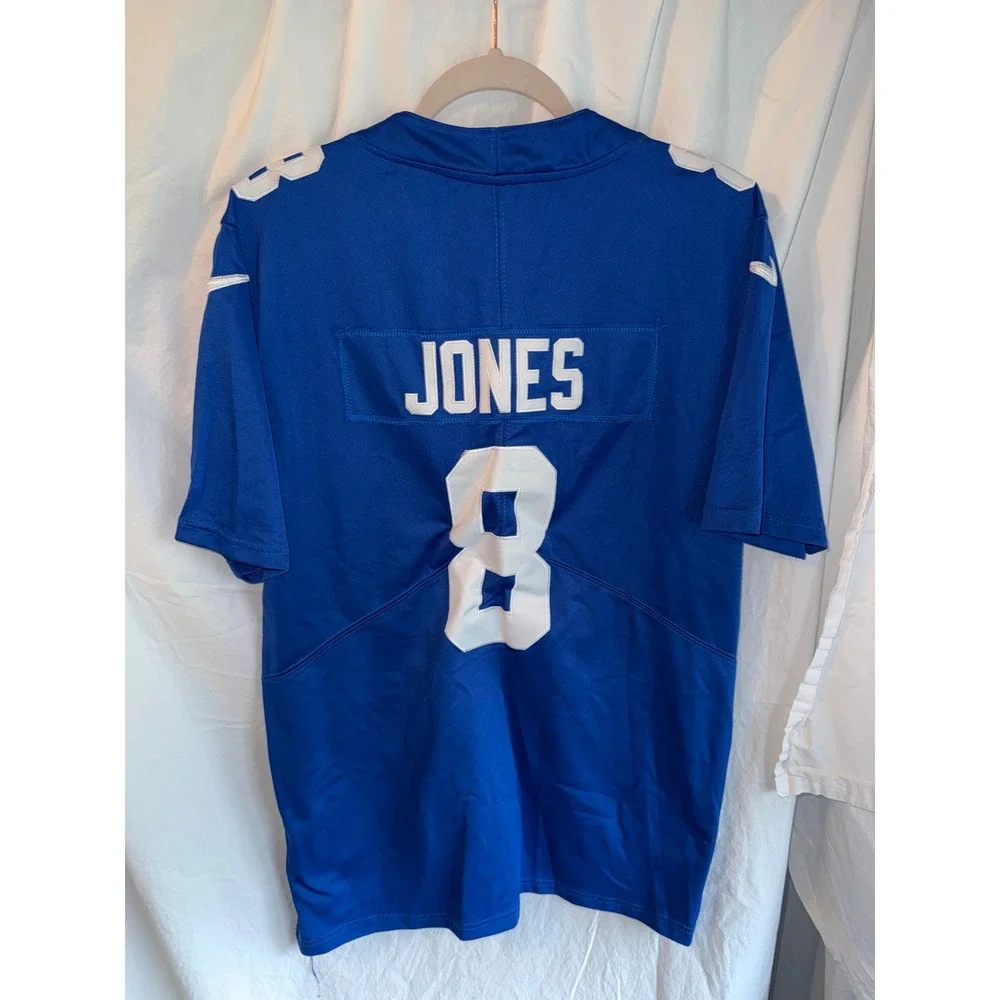 Nike‎ NFL New York Giants Daniel Jones 8 Jersey Blue Mens Small NFL 100th Season